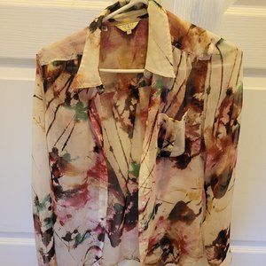 Guess Sheer long sleave patterned shirt